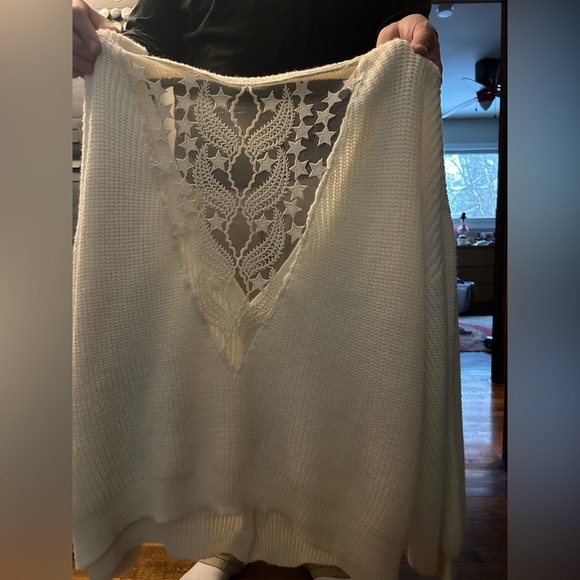 Shein Plus Sized Drop Shoulder Lantern Sleeve Cardigan - Picture 5 of 6